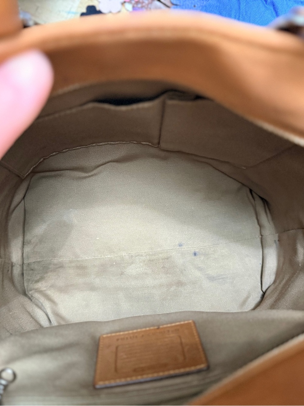 Coach vtg Hamptons Leather Carryall Tote - Picture 10 of 12